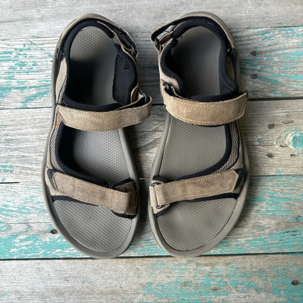 Teva Sport Sandals Men's Size 10 Brown Tan Adjustable Straps Outdoor Hiking Walk